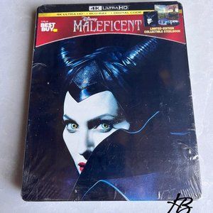 Disney MALEFICENT (4K ULTRA HD + BLU-RAY+ DIGITAL) Best Buy Steelbook™ Brand NEW